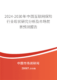2024年互联网保险的发展趋势 2024-2030年中国互联网保险行业现状研究分析及市场前景预测报告